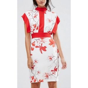 Closet London Printed Midi Dress